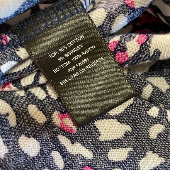 Torrid Navy Blue and Pink Cheetah Print Dress Size 3 - Picture 8 of 9